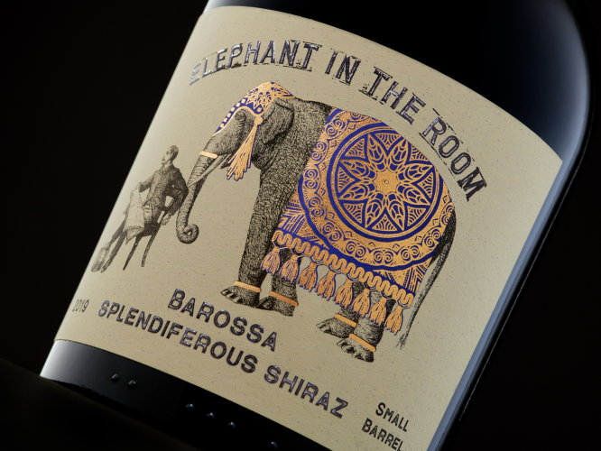 A custom wine label made to order by Ultra Labels.
