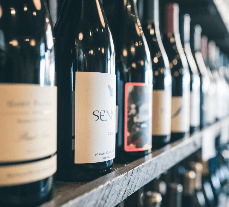 wine labelling process
